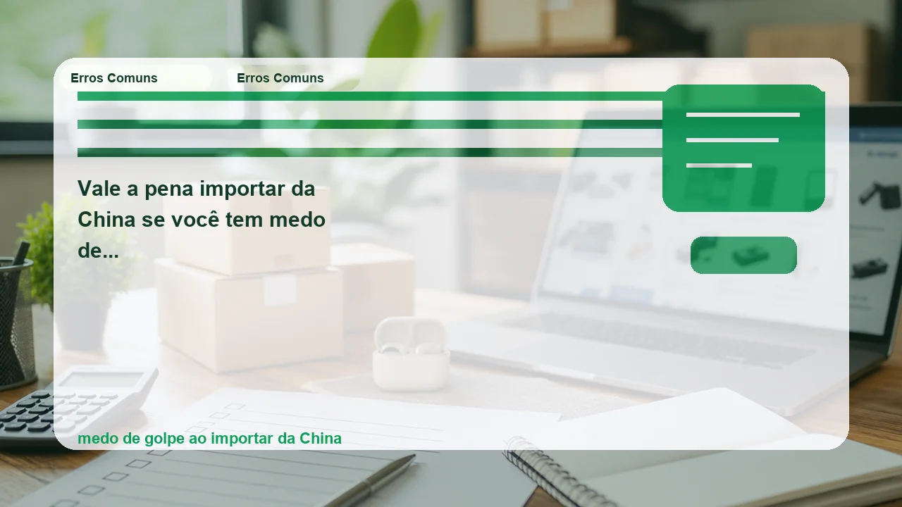 Ilustração editorial sobre vale a pena importar da china se você tem medo de golpe?