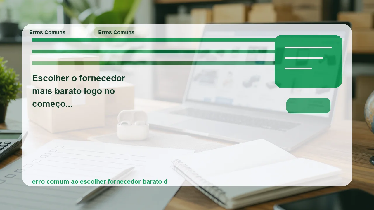 Ilustração editorial sobre escolher o fornecedor mais barato logo no começo é economia ou só o erro mais comum com roupa nova?