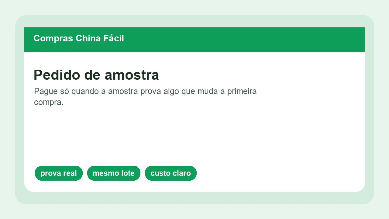 Pedido de amostra: quando vale pagar e quando é armadilha